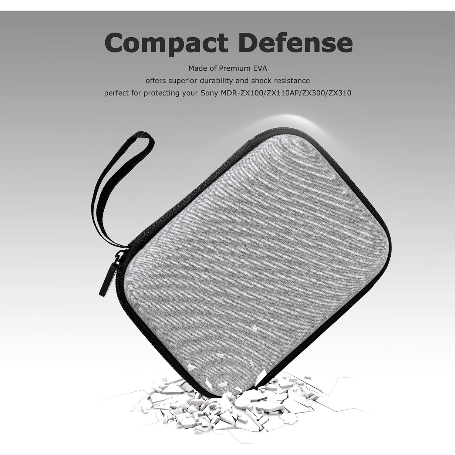 Funda Dura Ginsco para Auriculares Sony ZX Series Gris