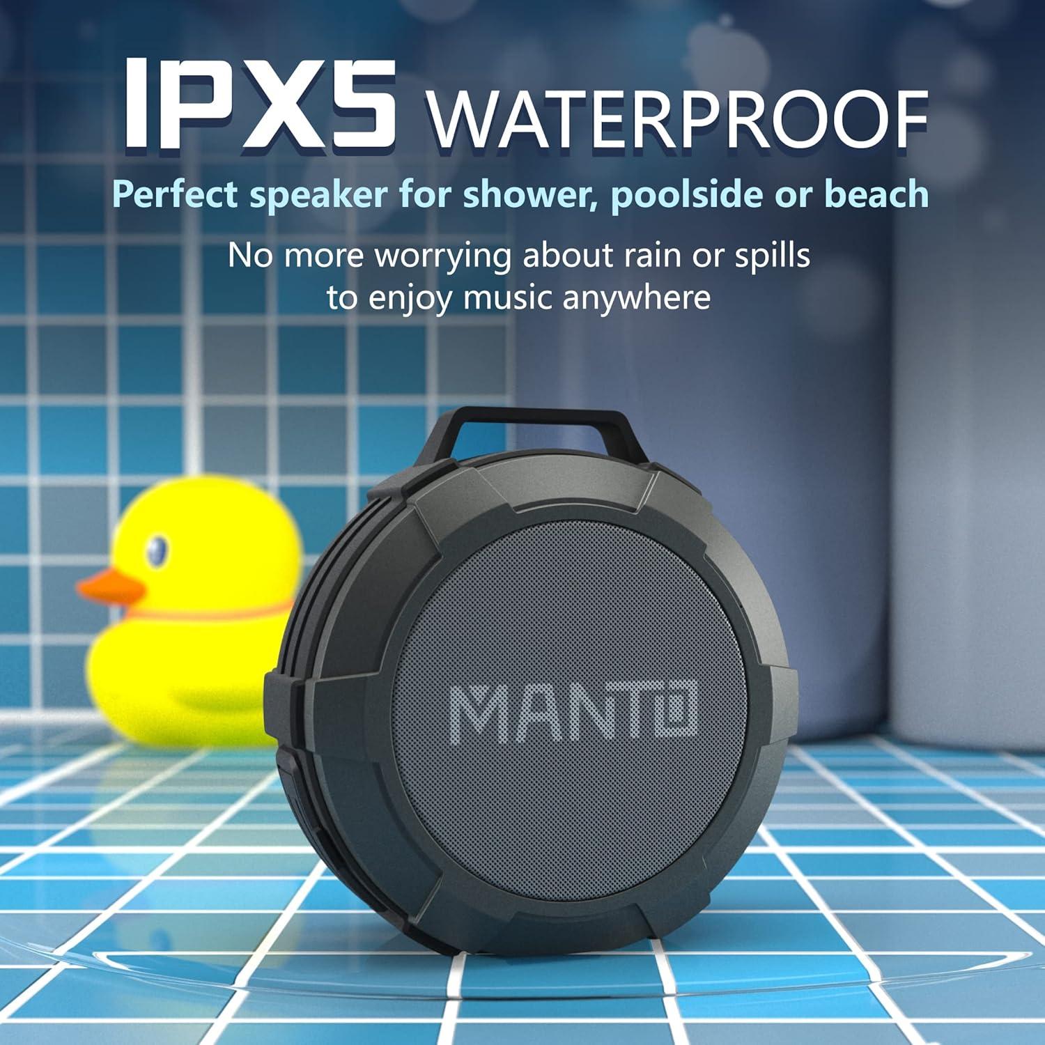 Altavoz Bluetooth MANTO Cuckoo IPX5 Impermeable 12H Batería