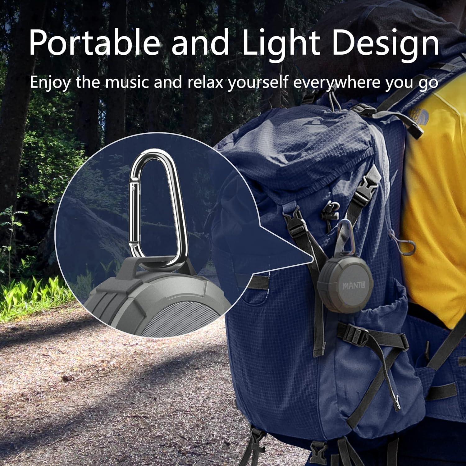 Altavoz Bluetooth MANTO Cuckoo IPX5 Impermeable 12H Batería