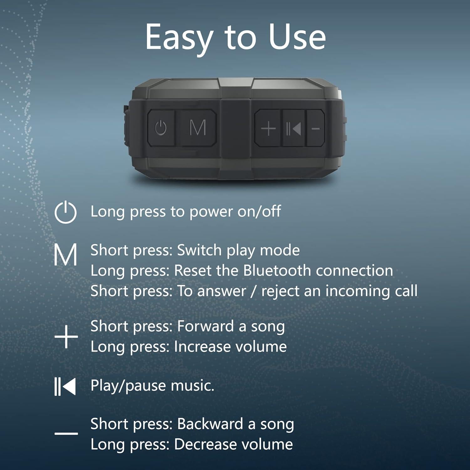 Altavoz Bluetooth MANTO Cuckoo IPX5 Impermeable 12H Batería