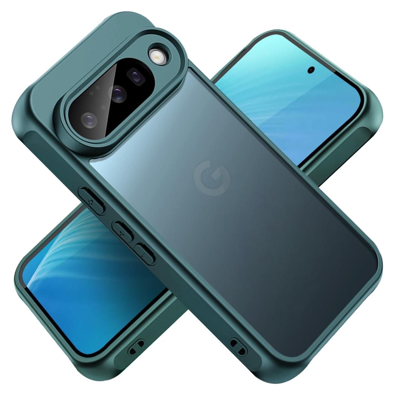 Funda TPU Google Pixel 10 KUXNGUYI Verde Delgado Antiarañazos
