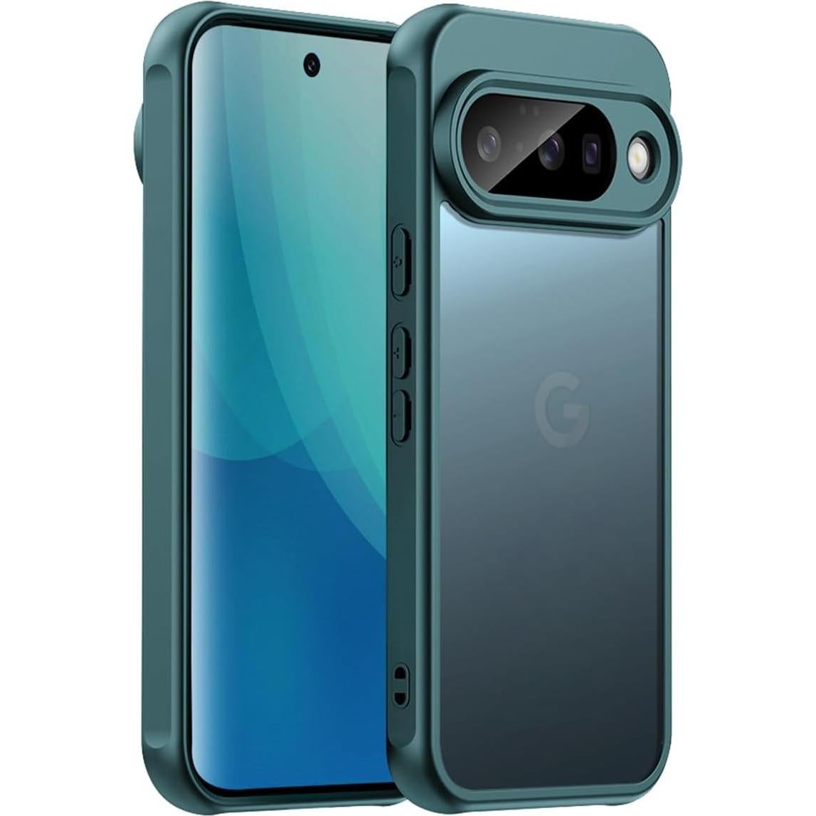 Funda TPU Google Pixel 10 KUXNGUYI Verde Delgado Antiarañazos