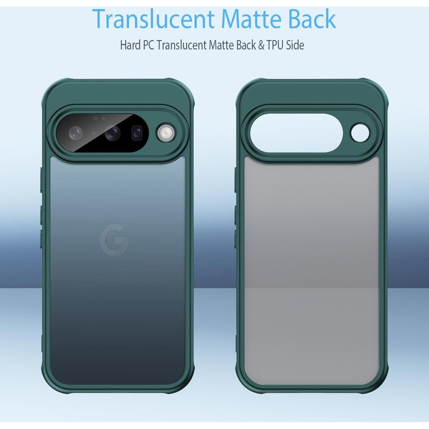 Funda TPU Google Pixel 10 KUXNGUYI Verde Delgado Antiarañazos