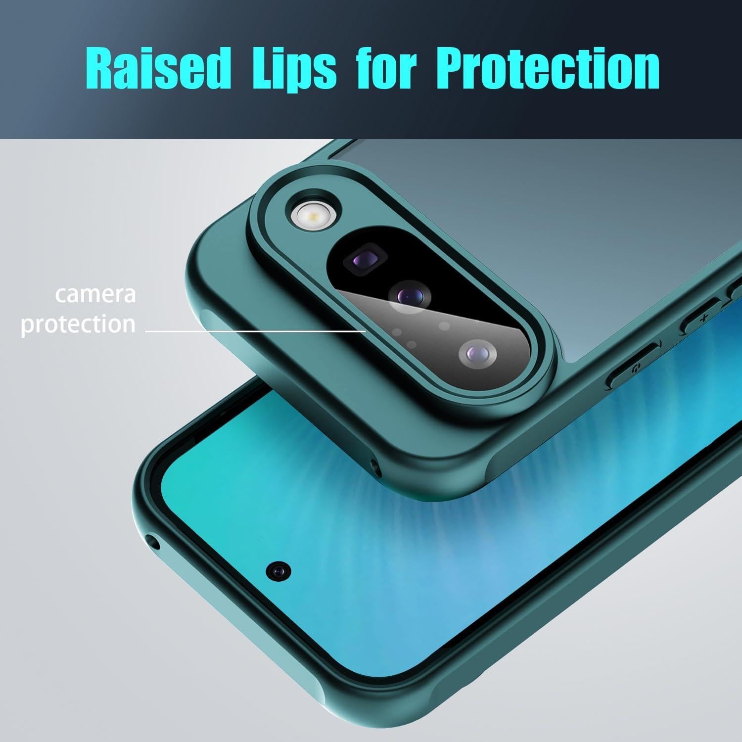 Funda TPU Google Pixel 10 KUXNGUYI Verde Delgado Antiarañazos