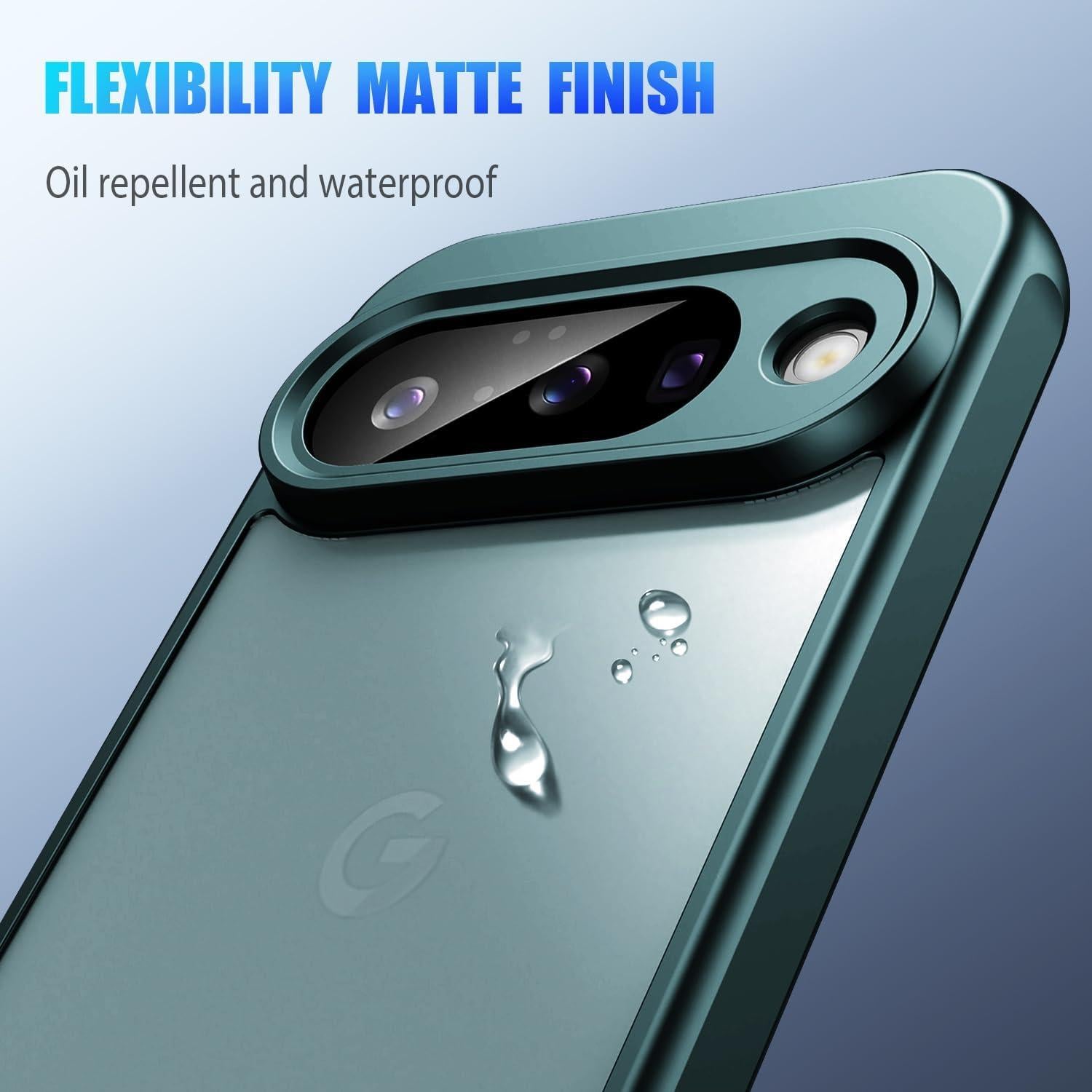 Funda TPU Google Pixel 10 KUXNGUYI Verde Delgado Antiarañazos