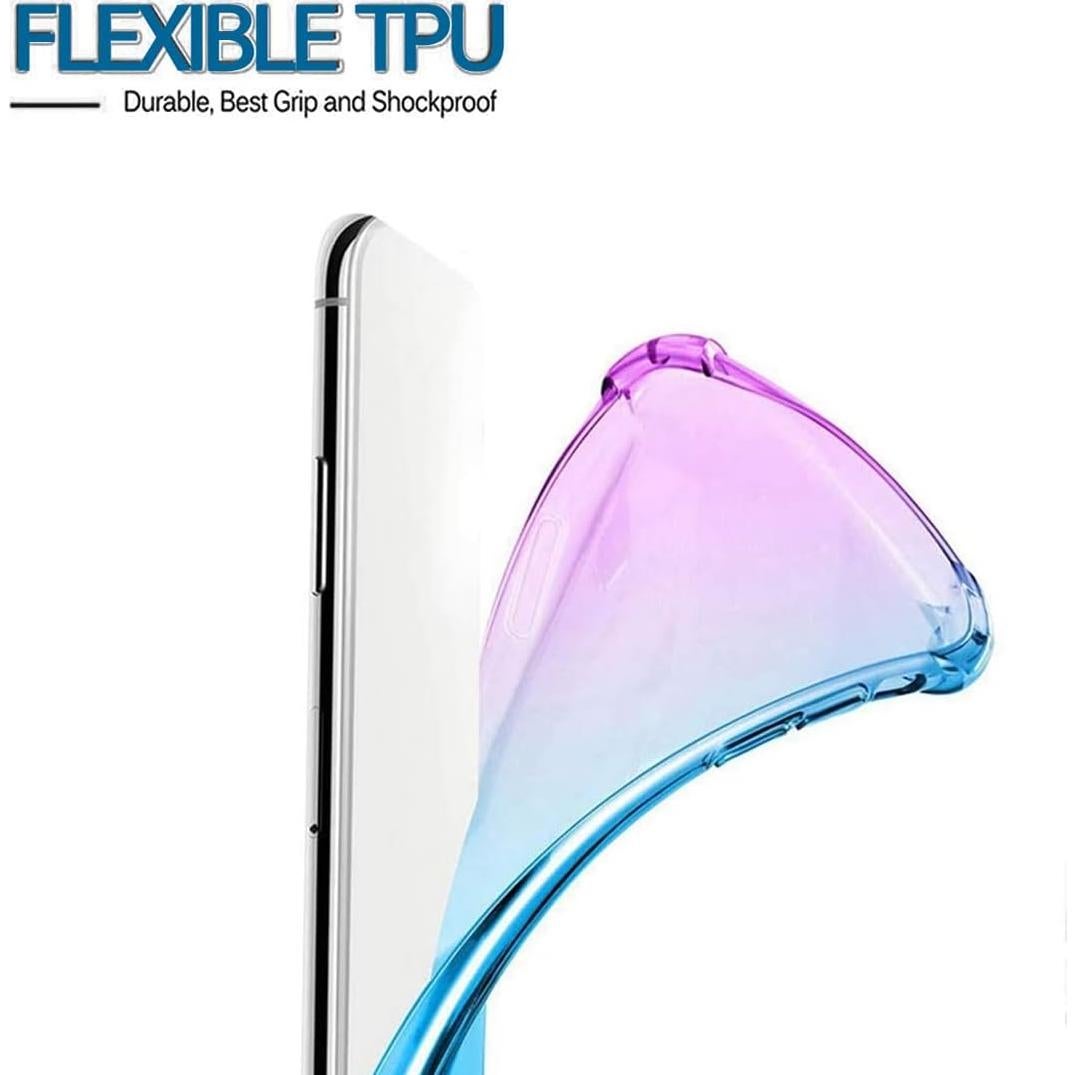 Funda TPU Asus Zenfone 9 Morado/Azul Ultra Delgado Anti Rayones