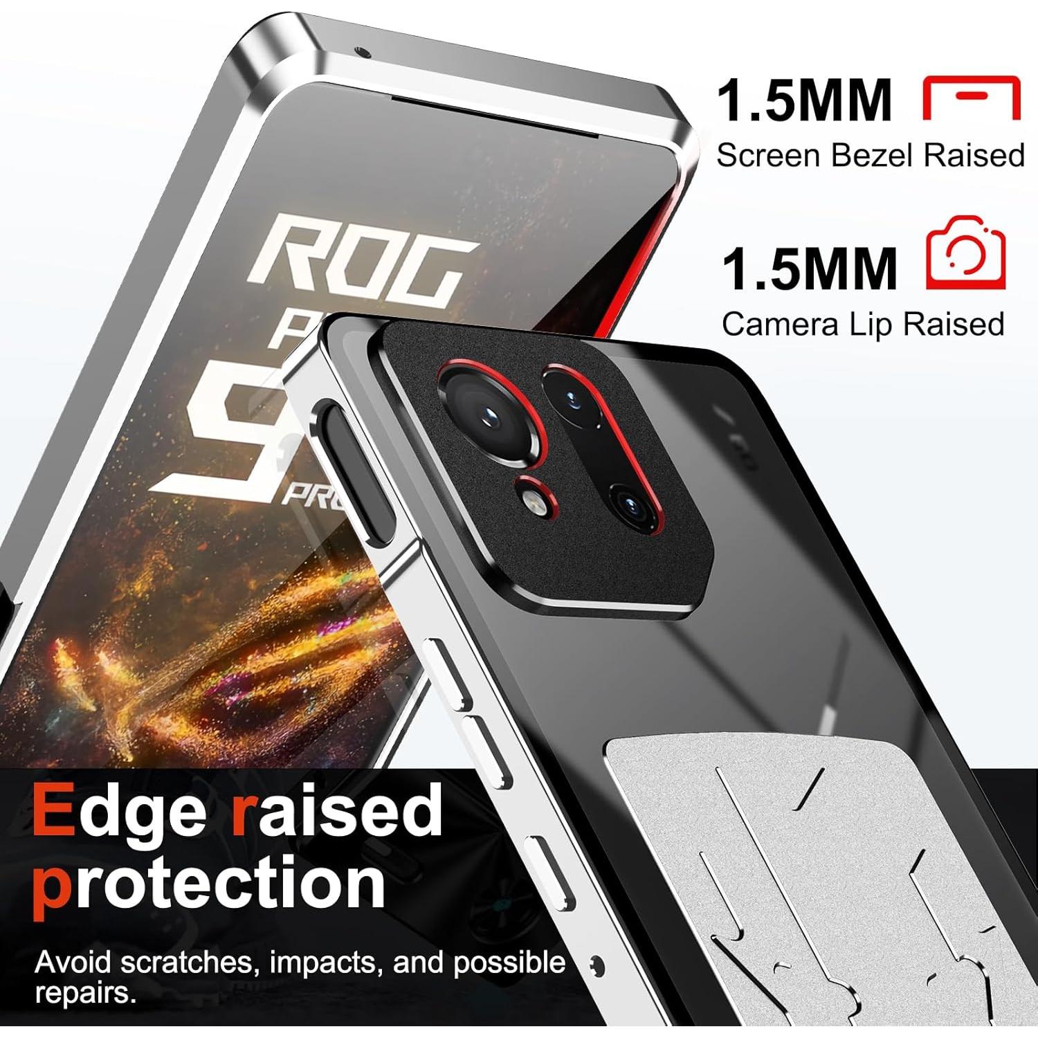 Funda a Prueba de Golpes LOVE MEI para ASUS ROG Phone 9 Pro - Negro