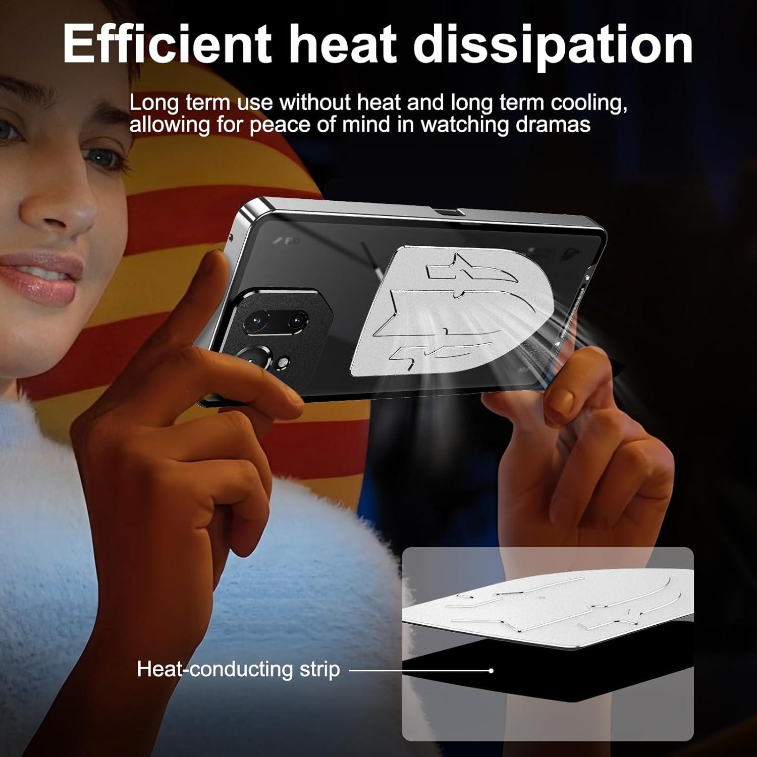 Funda a Prueba de Golpes LOVE MEI para ASUS ROG Phone 9 Pro - Negro