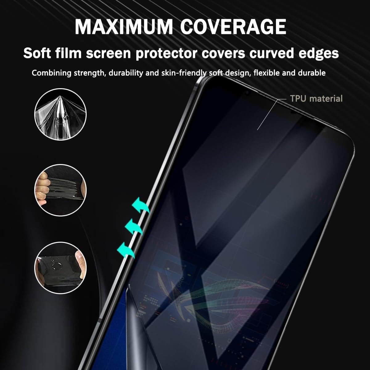 Protector de Pantalla Privado TPU Asus Rog Phone 6 5G 6.78"