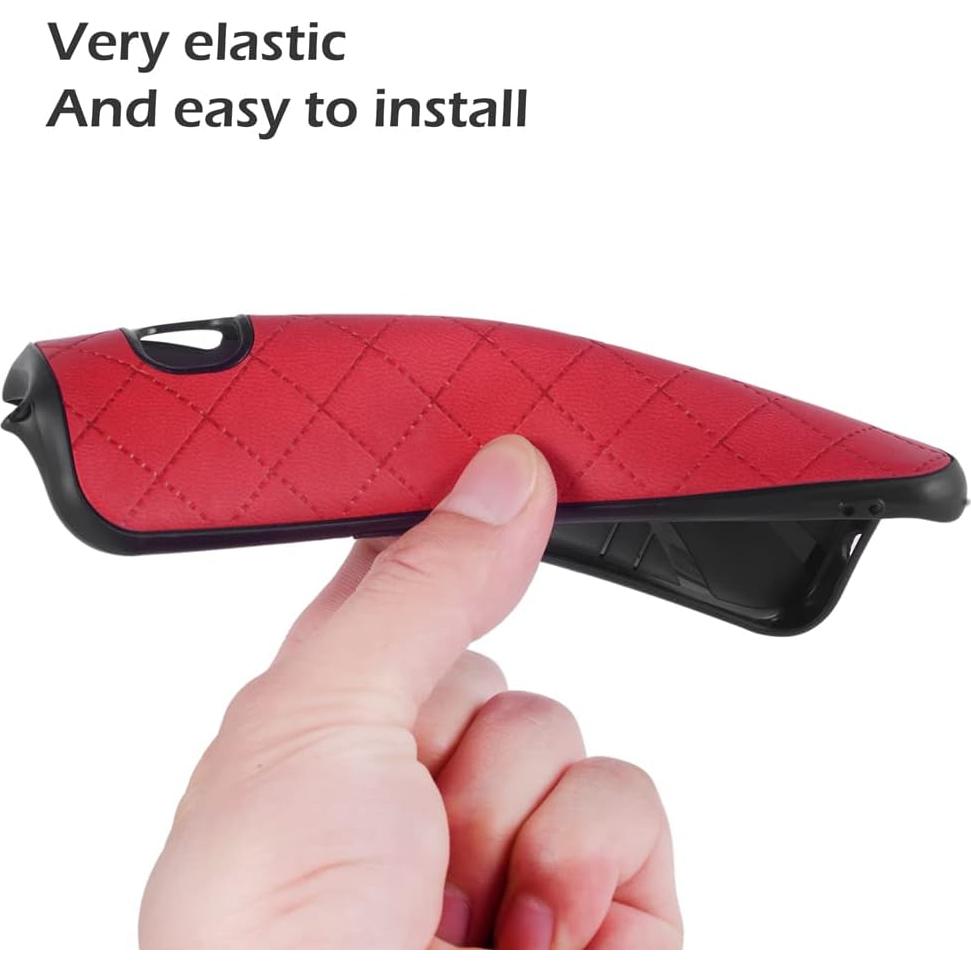 Funda Antideslizante ELISORLI para ZTE Blade ZMax Z982 Rojo