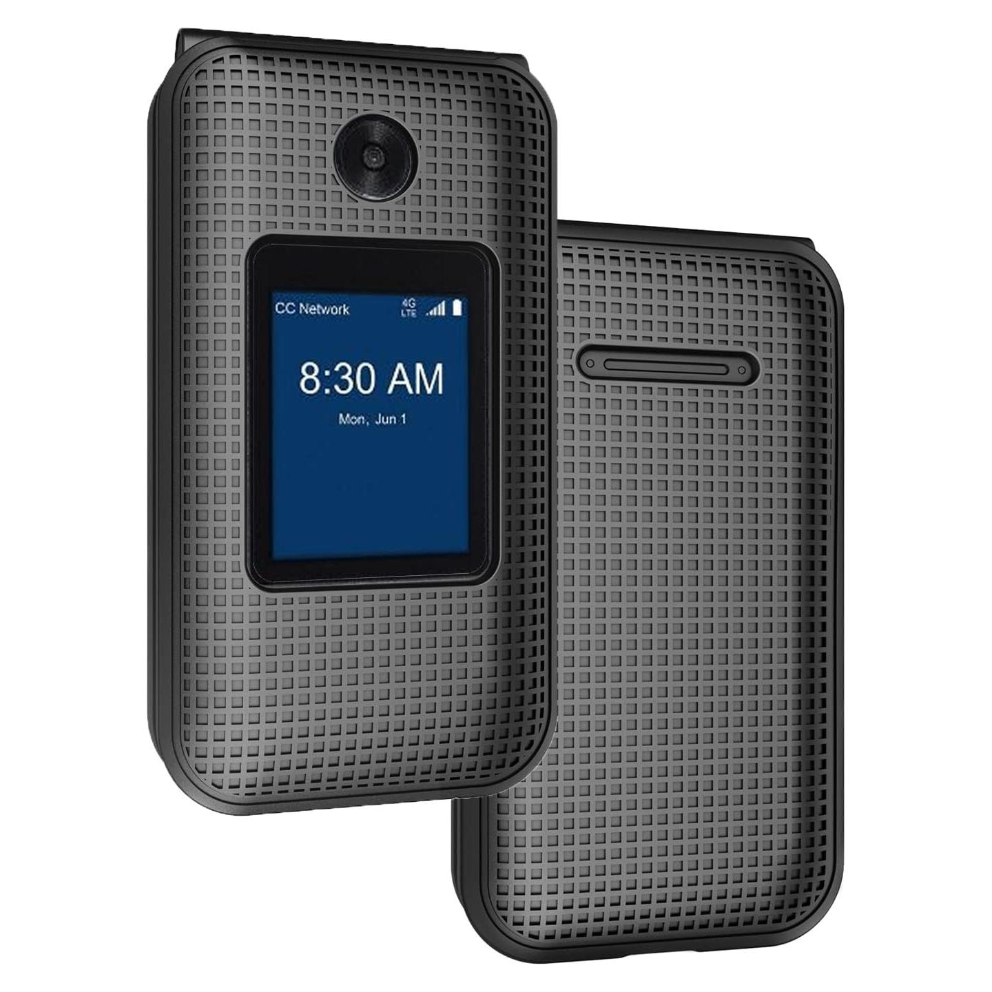 Funda Dura Nakedcellphone para ZTE Cymbal 2 Plegable - Negro