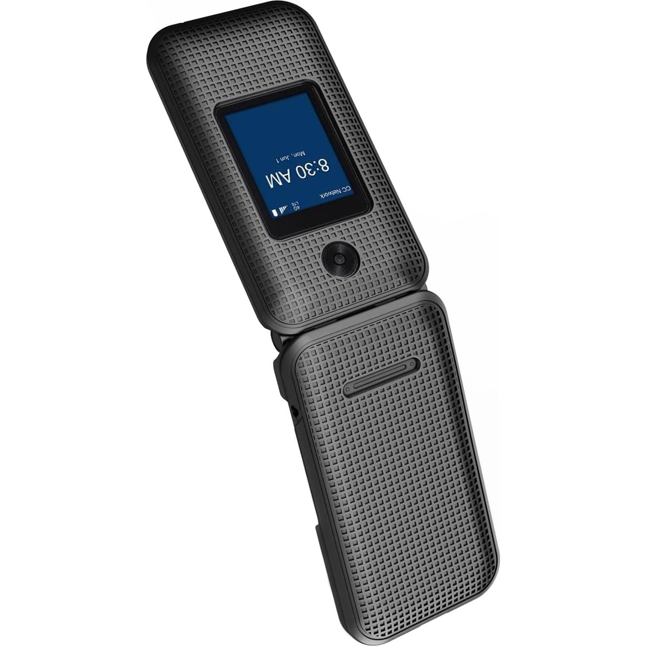 Funda Dura Nakedcellphone para ZTE Cymbal 2 Plegable - Negro