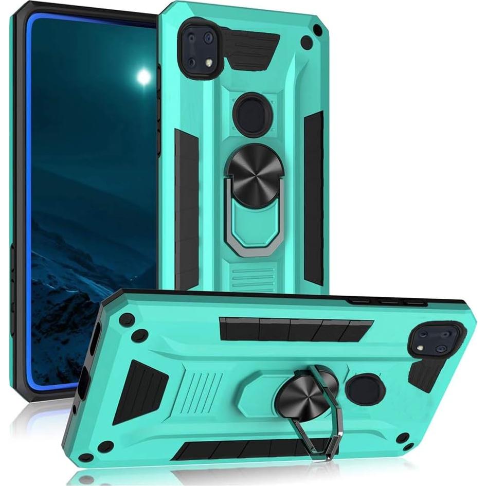 Funda Grado Militar Tznzxm para ZTE ZMax 10 Azul Menta