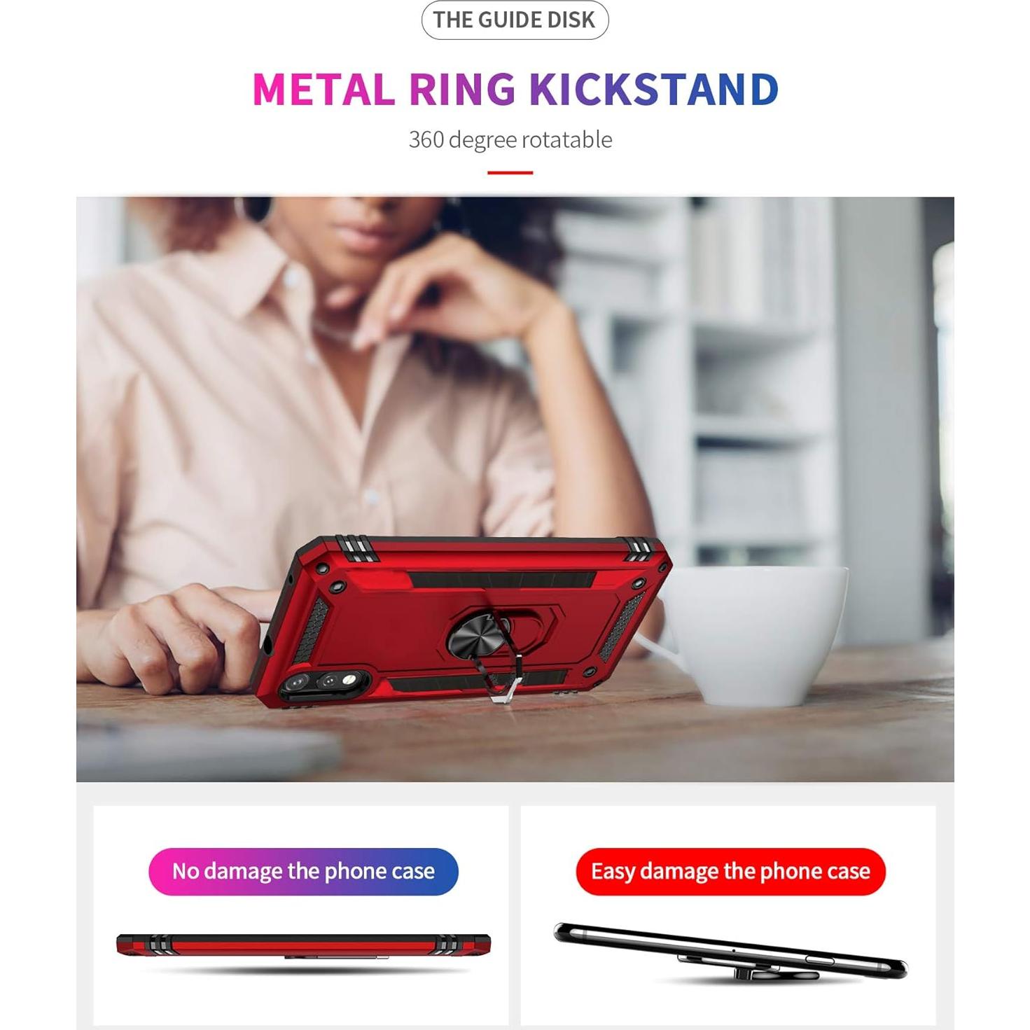 Funda Grado Militar Tznzxm para ZTE ZMax 10 Azul Menta