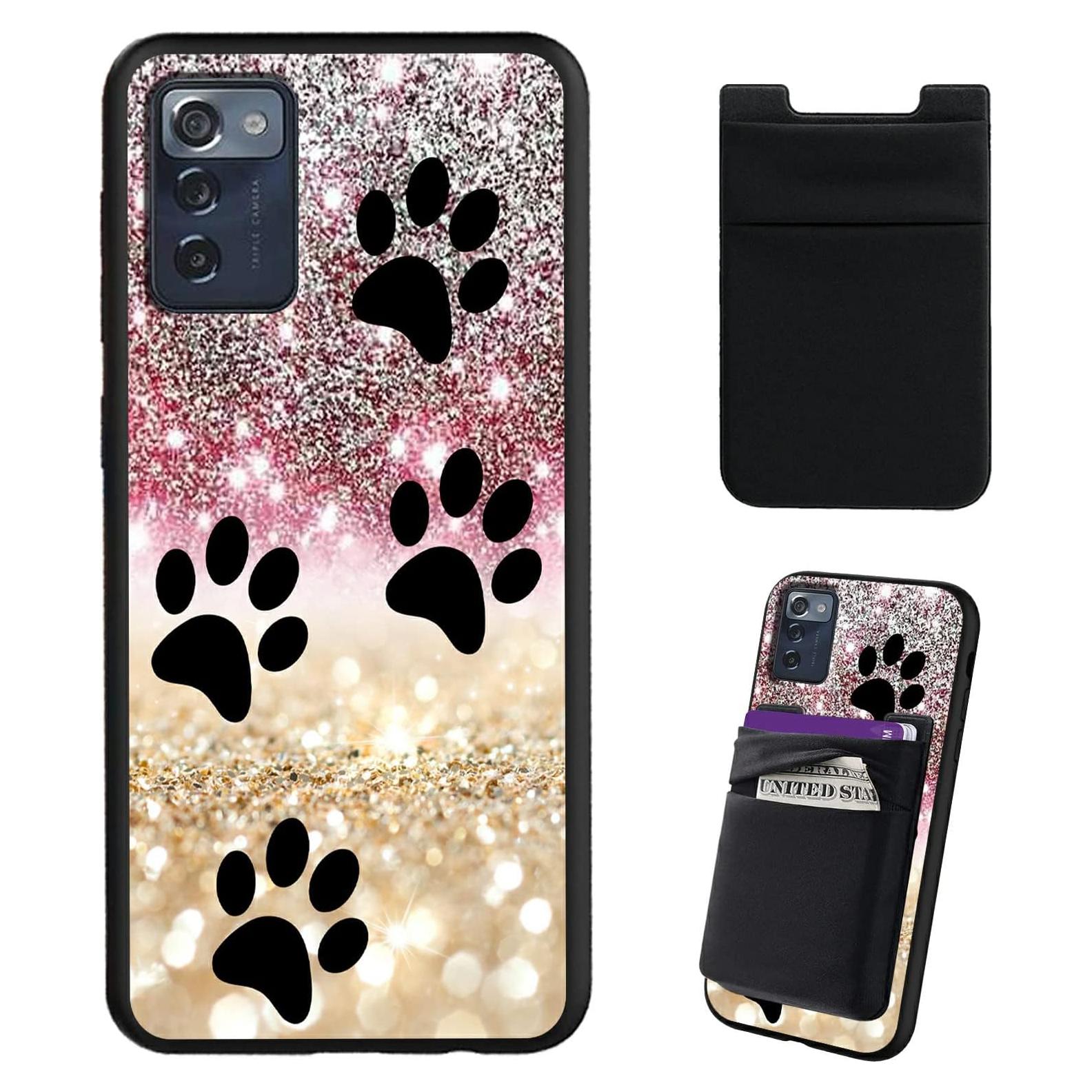 Funda de silicona para ZTE ZMAX 5G con soporte para tarjetas