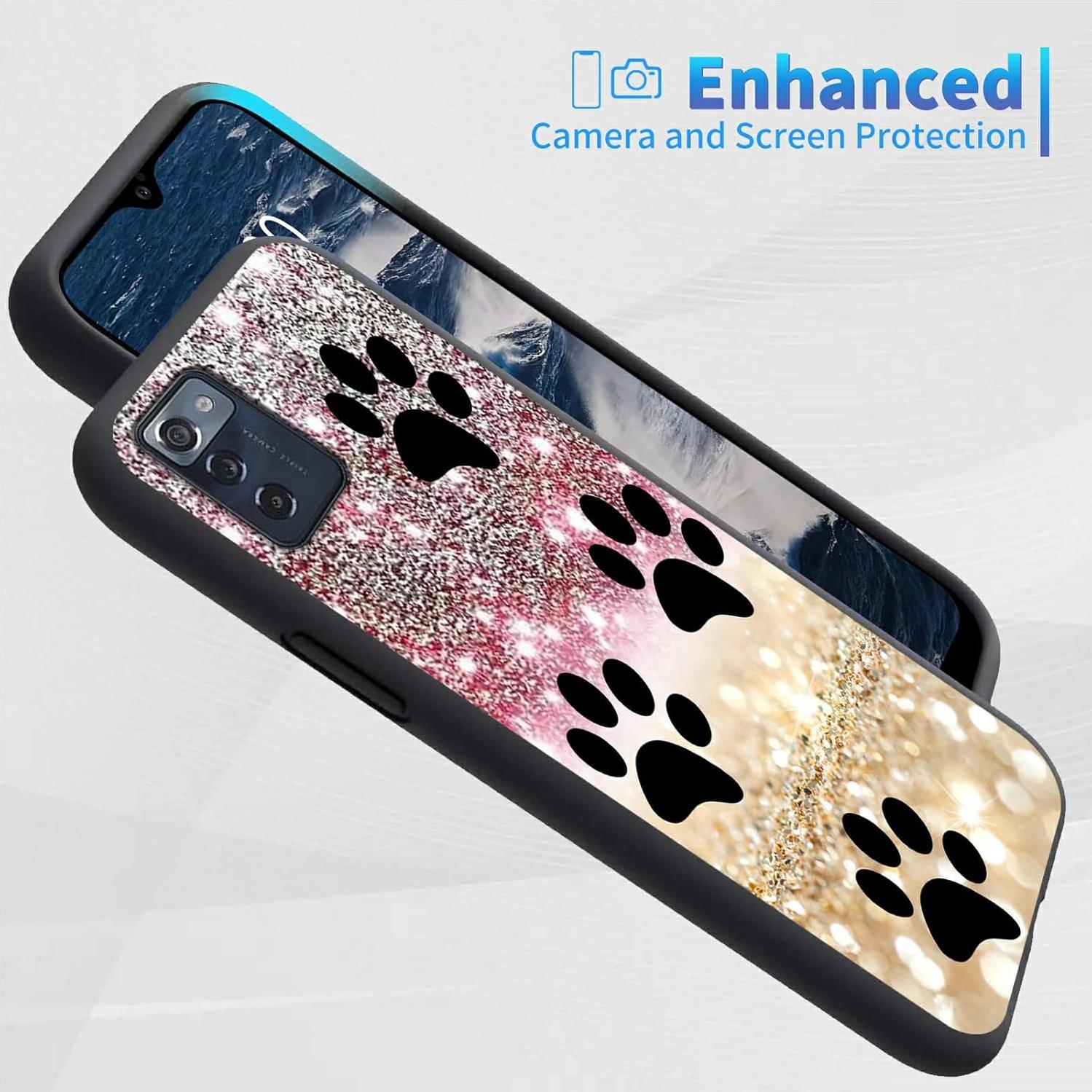 Funda de silicona para ZTE ZMAX 5G con soporte para tarjetas