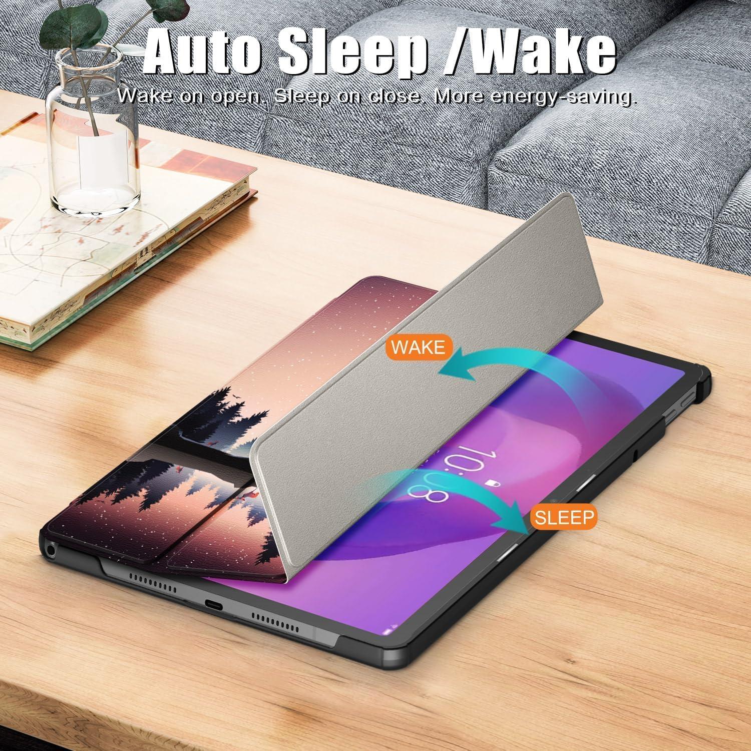 Funda Folio Plegable Gylint para Lenovo Tab Idea 11 Crepúsculo