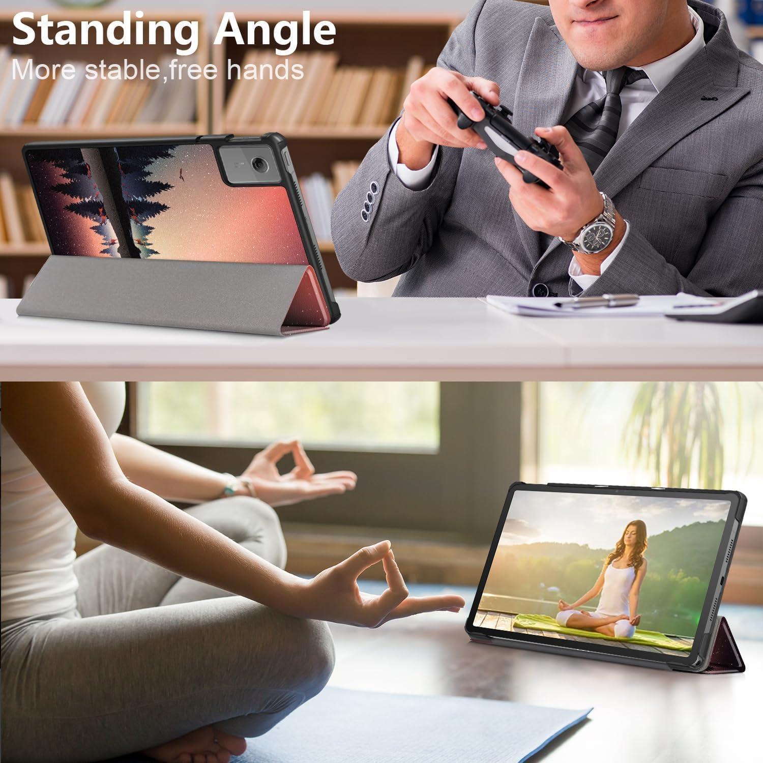 Funda Folio Plegable Gylint para Lenovo Tab Idea 11 Crepúsculo