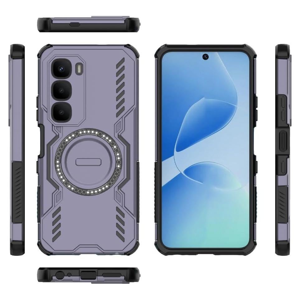 Funda Infinix Hot 60 5G Elubugod MagSafe Color Púrpura