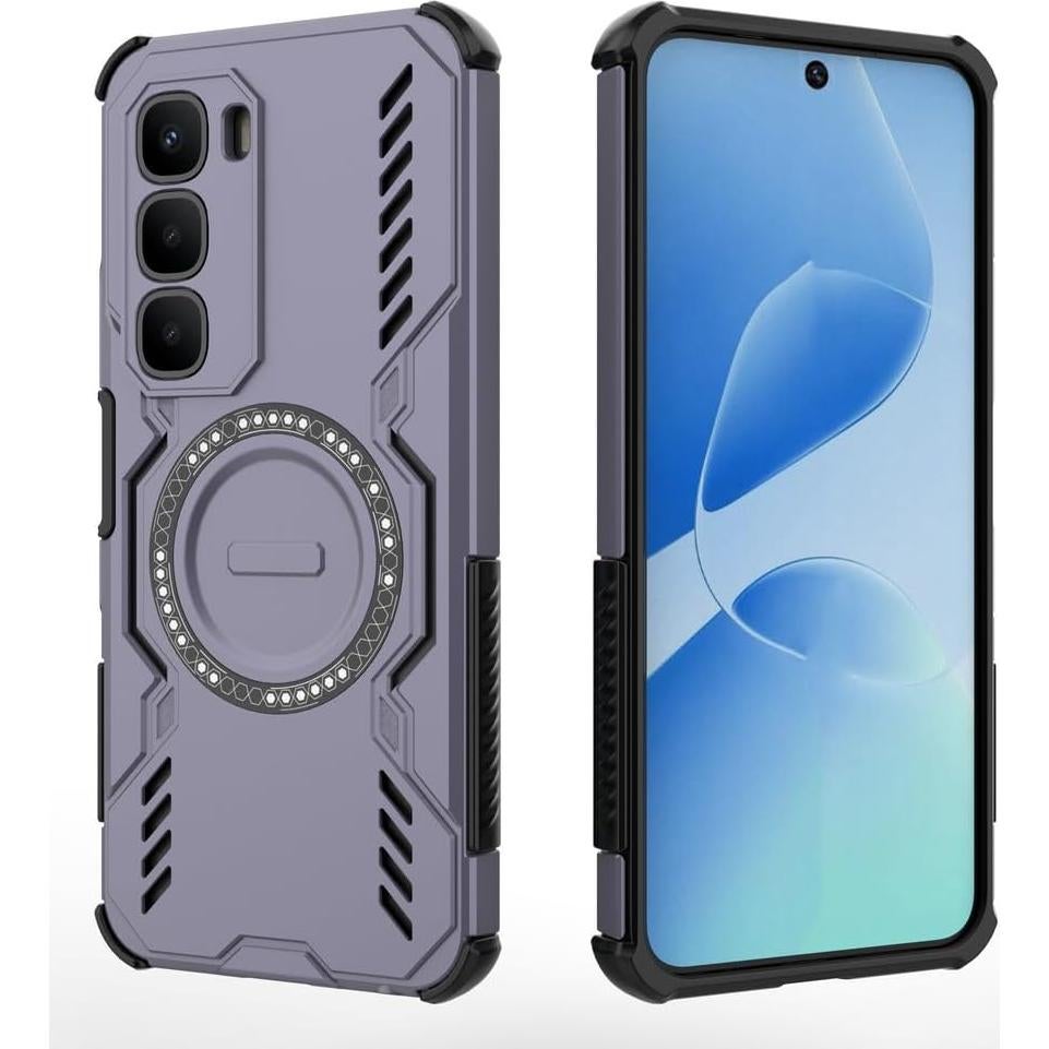 Funda Infinix Hot 60 5G Elubugod MagSafe Color Púrpura