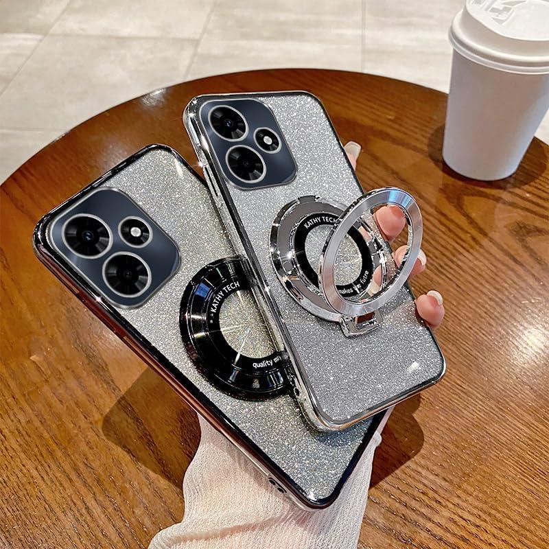 Funda TPU Brillante Infinix Hot 30i con Soporte Antigolpes