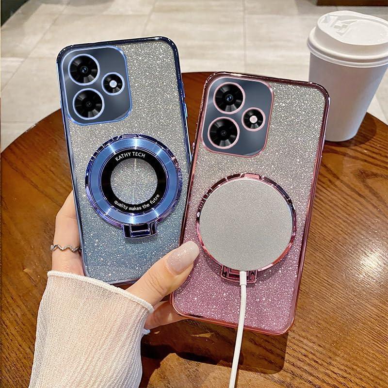 Funda TPU Brillante Infinix Hot 30i con Soporte Antigolpes