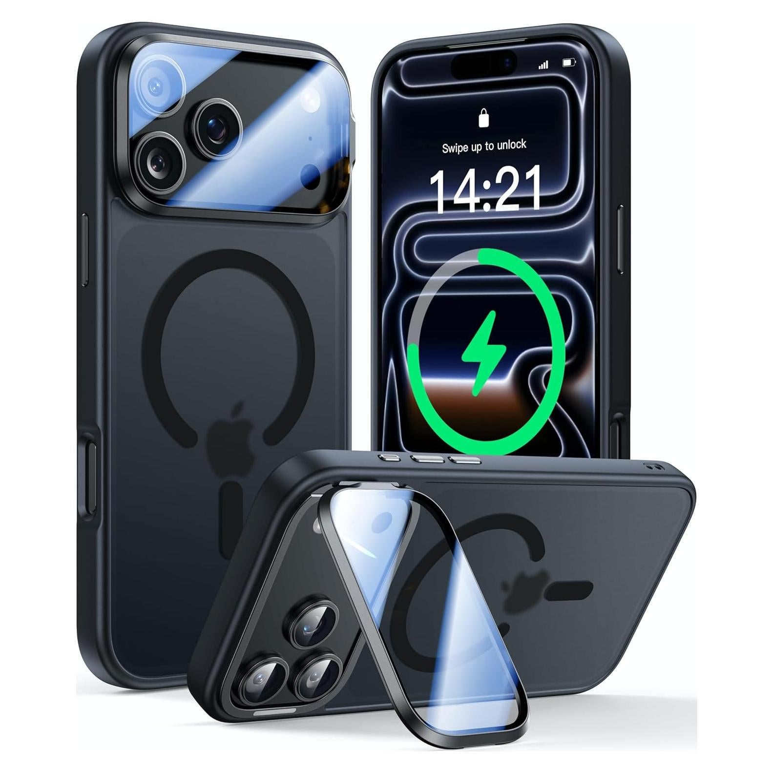 Funda Protectora VOFATA para iPhone 17 Pro Max Negra 10FT