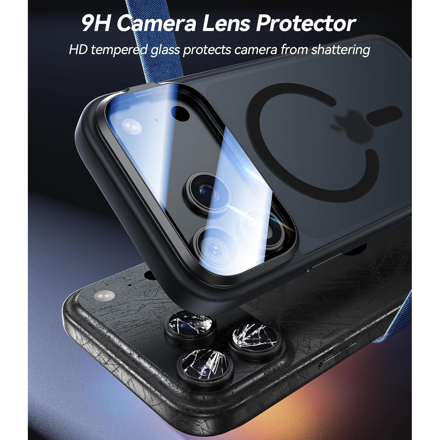 Funda Protectora VOFATA para iPhone 17 Pro Max Negra 10FT