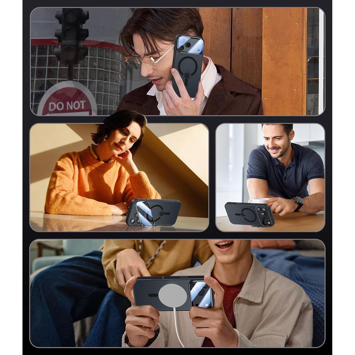 Funda Protectora VOFATA para iPhone 17 Pro Max Negra 10FT