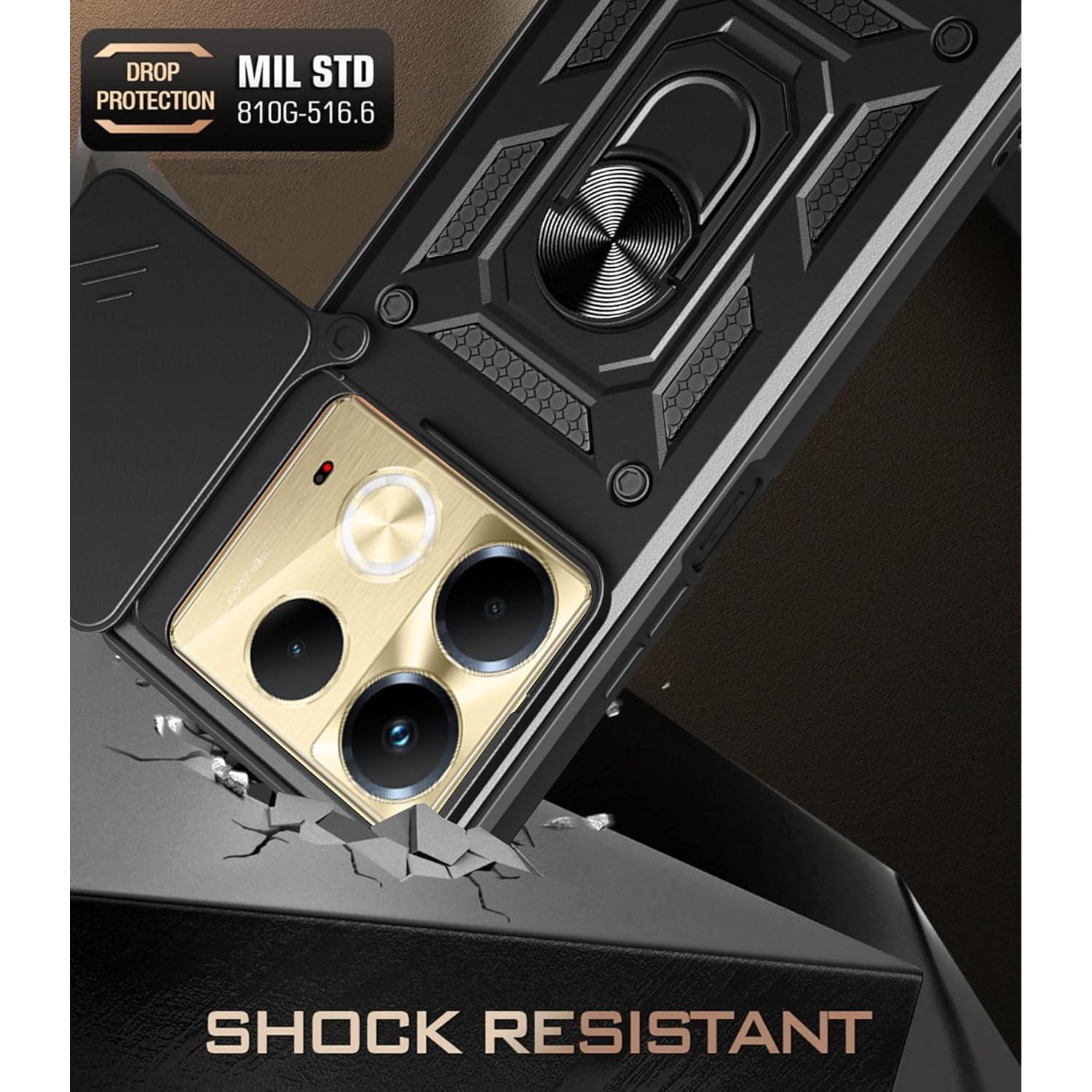 Funda Protectora Kukoufey para Infinix Note 40 4G Negra