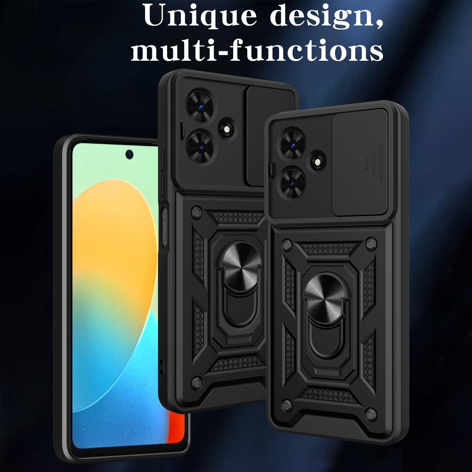 Funda Protectora Kukoufey para Infinix Smart 10 4G Negra