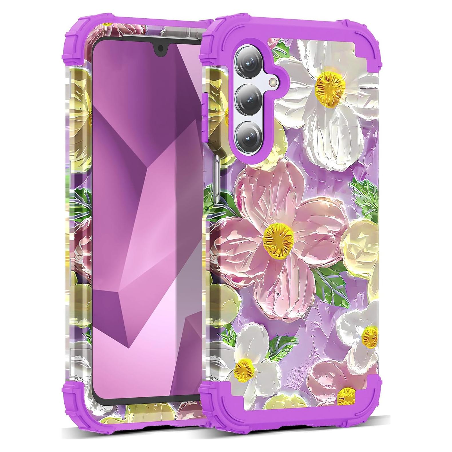 Funda 3 en 1 SleekCover para Samsung Galaxy A16 5G - Floral