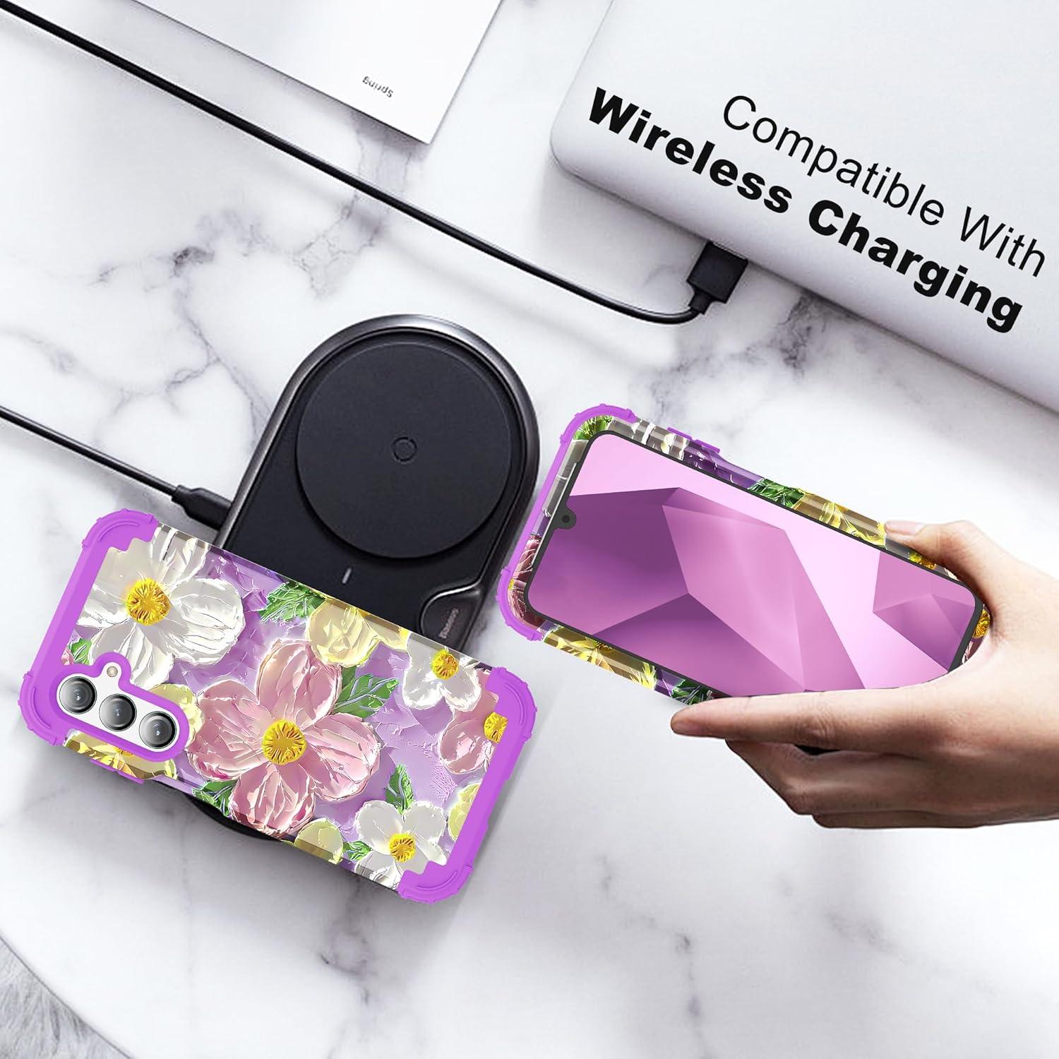 Funda 3 en 1 SleekCover para Samsung Galaxy A16 5G - Floral