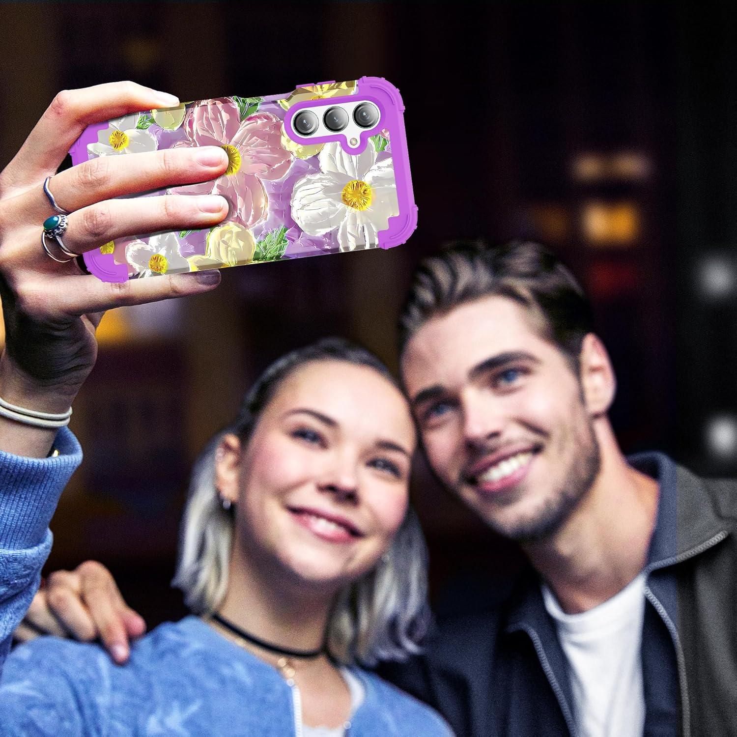 Funda 3 en 1 SleekCover para Samsung Galaxy A16 5G - Floral