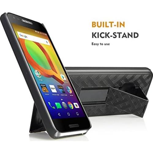 Funda con Soporte y Clip de Cinturón Nakedcellphone para Alcatel A30