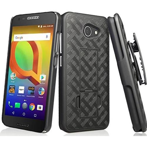 Funda con Soporte y Clip de Cinturón Nakedcellphone para Alcatel A30