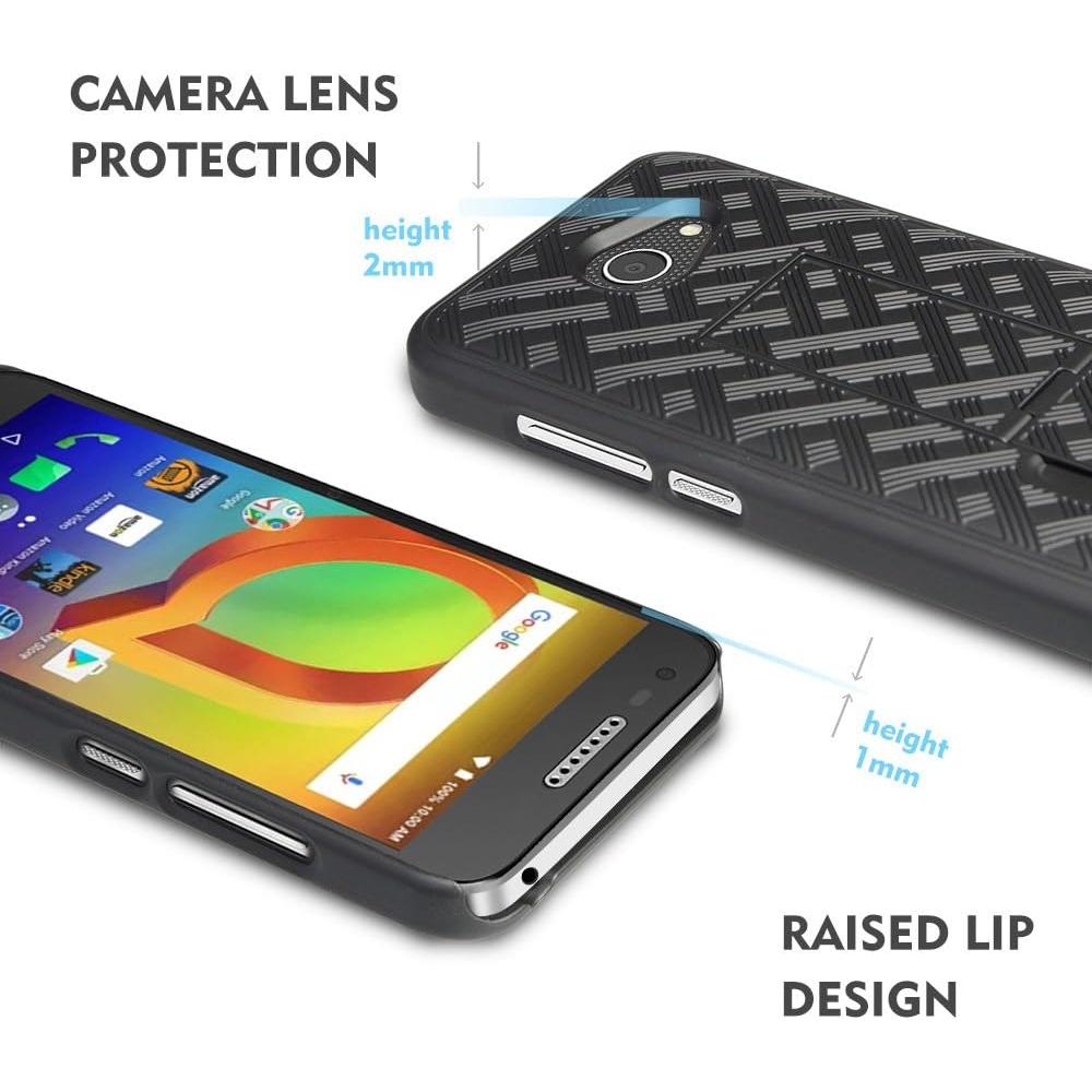 Funda con Soporte y Clip de Cinturón Nakedcellphone para Alcatel A30