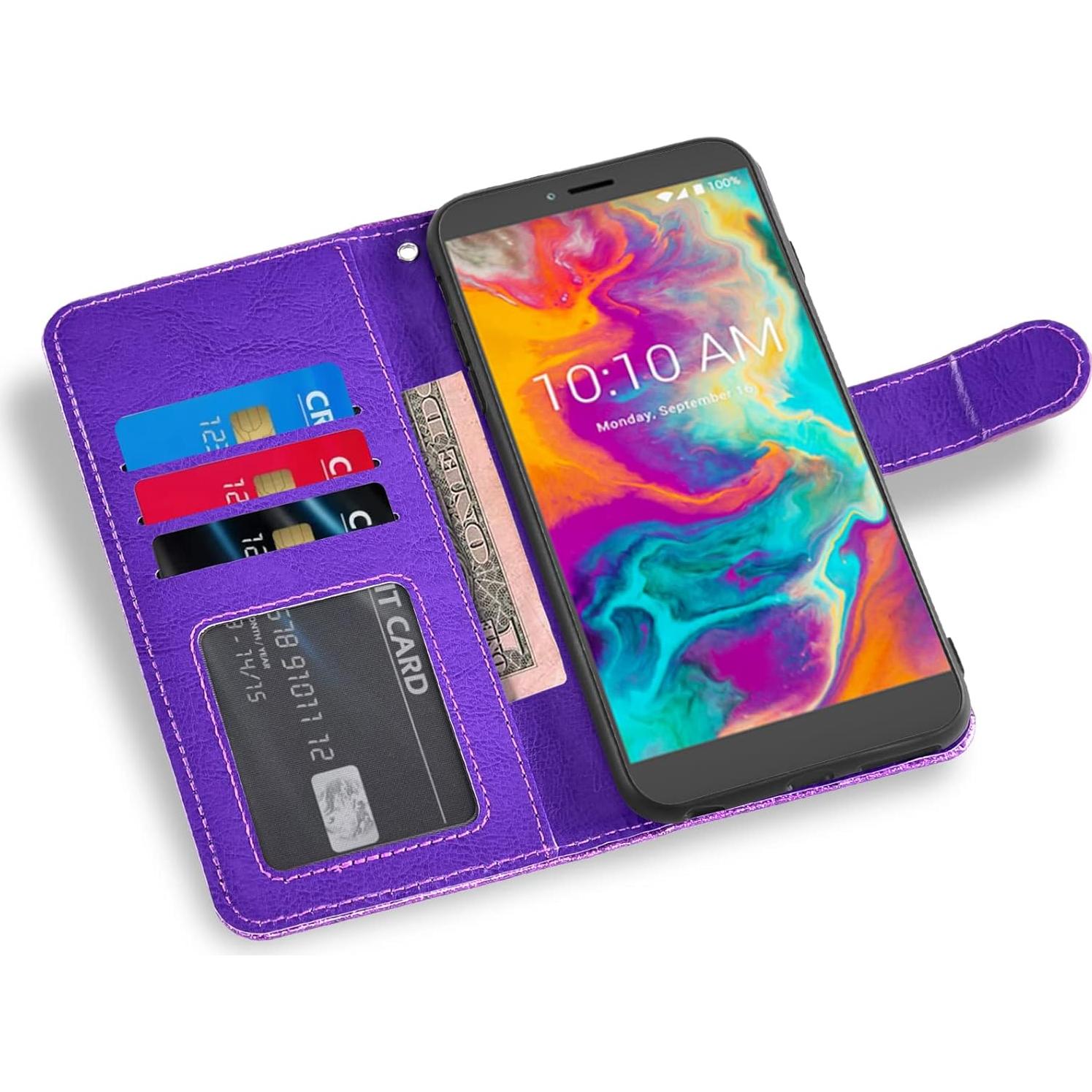 Funda Asuwish para Coolpad Legacy S/SR con Protector y Soporte