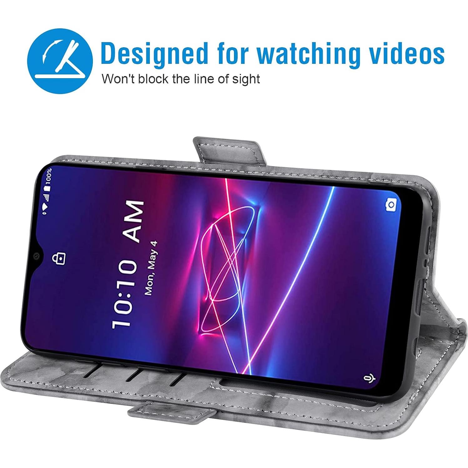 Funda de Teléfono Asuwish para Coolpad Legacy Brisa con Soporte y Ranura para Tarjetas - Negro