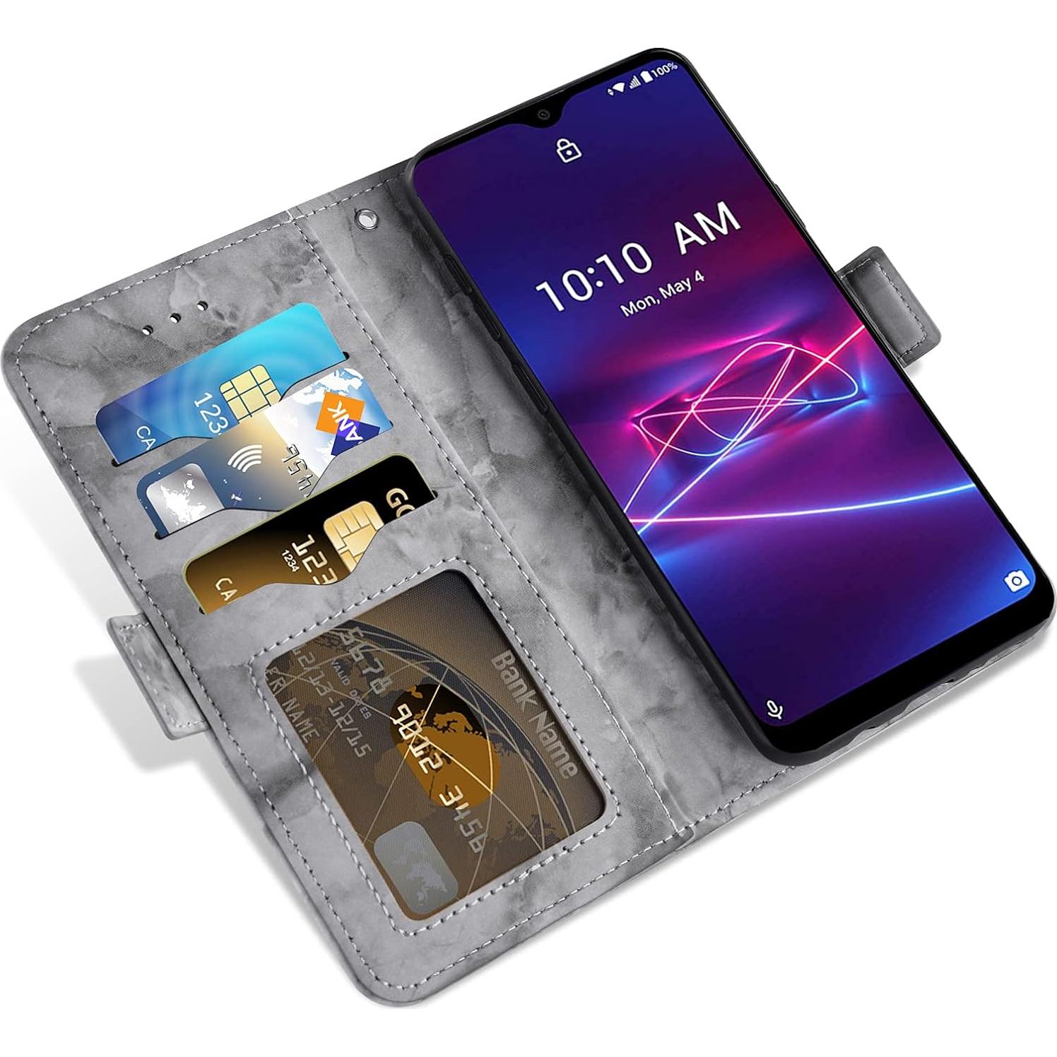 Funda de Teléfono Asuwish para Coolpad Legacy Brisa con Soporte y Ranura para Tarjetas - Negro