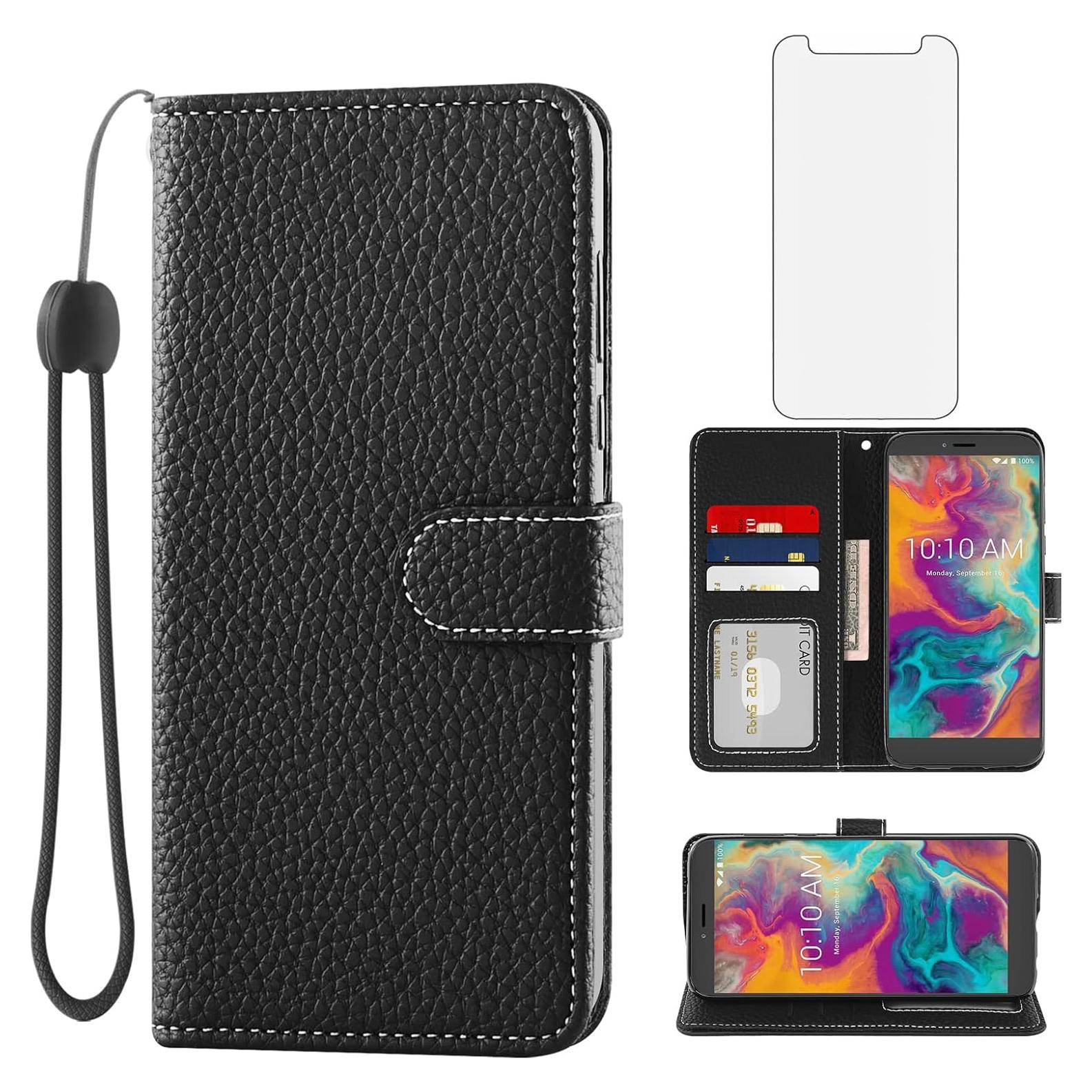 Funda Asuwish para Coolpad Legacy S/SR con Protector y Soporte