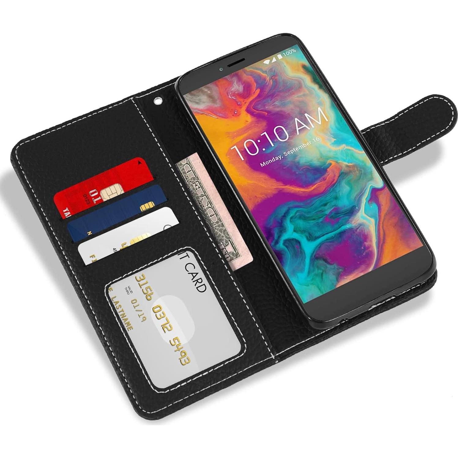 Funda Asuwish para Coolpad Legacy S/SR con Protector y Soporte