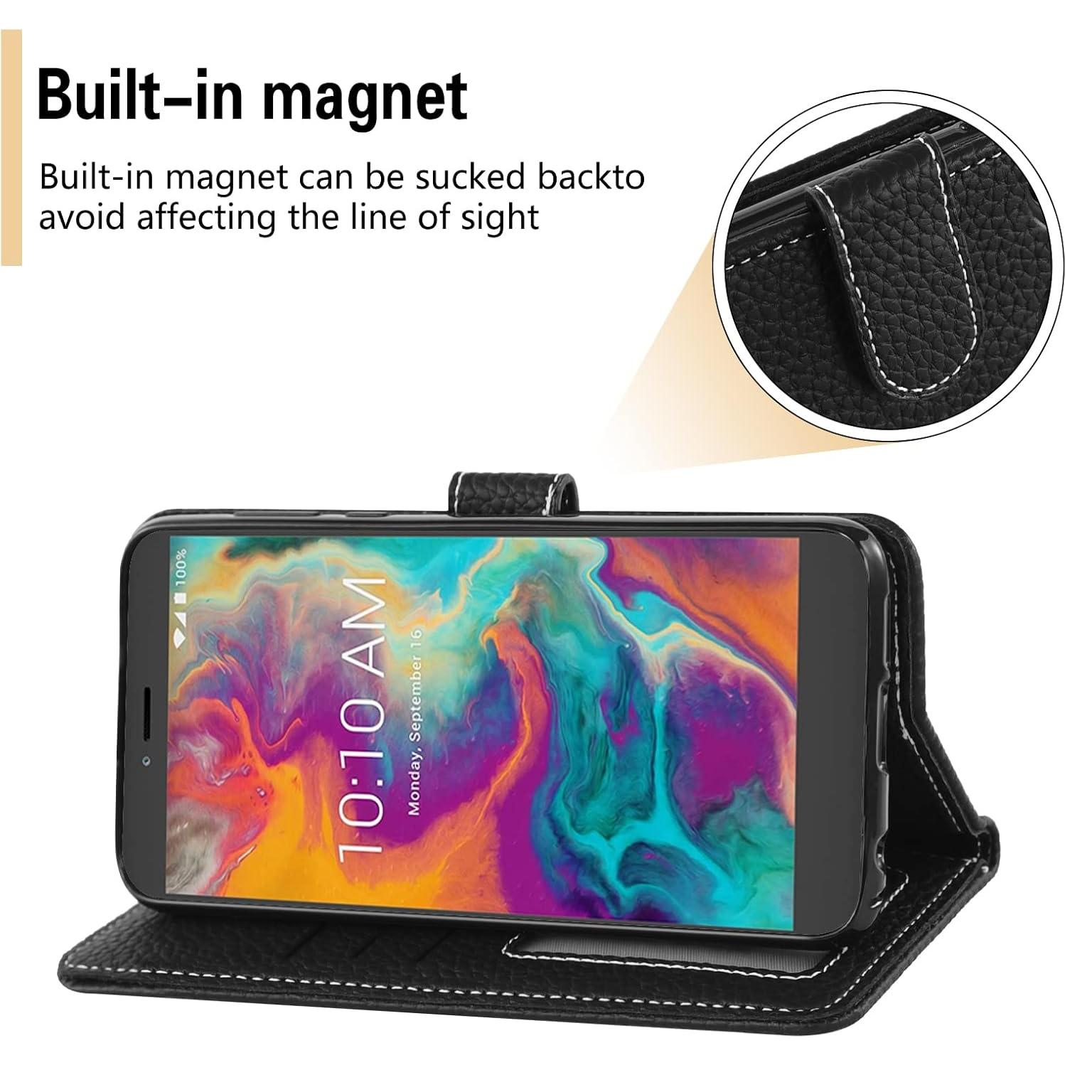 Funda Asuwish para Coolpad Legacy S/SR con Protector y Soporte