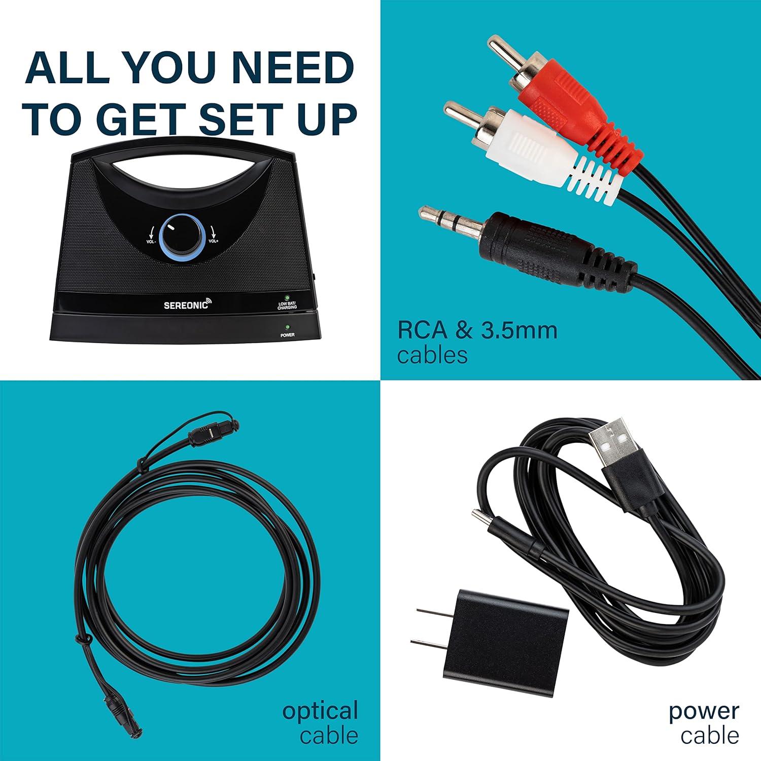 Altavoces Inalámbricos SEREONIC para TV - 30.48 m Alcance