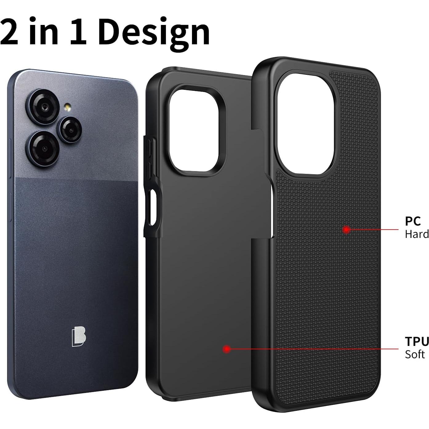 Funda para Blu View Speed Ultra 5G B1660V con protector