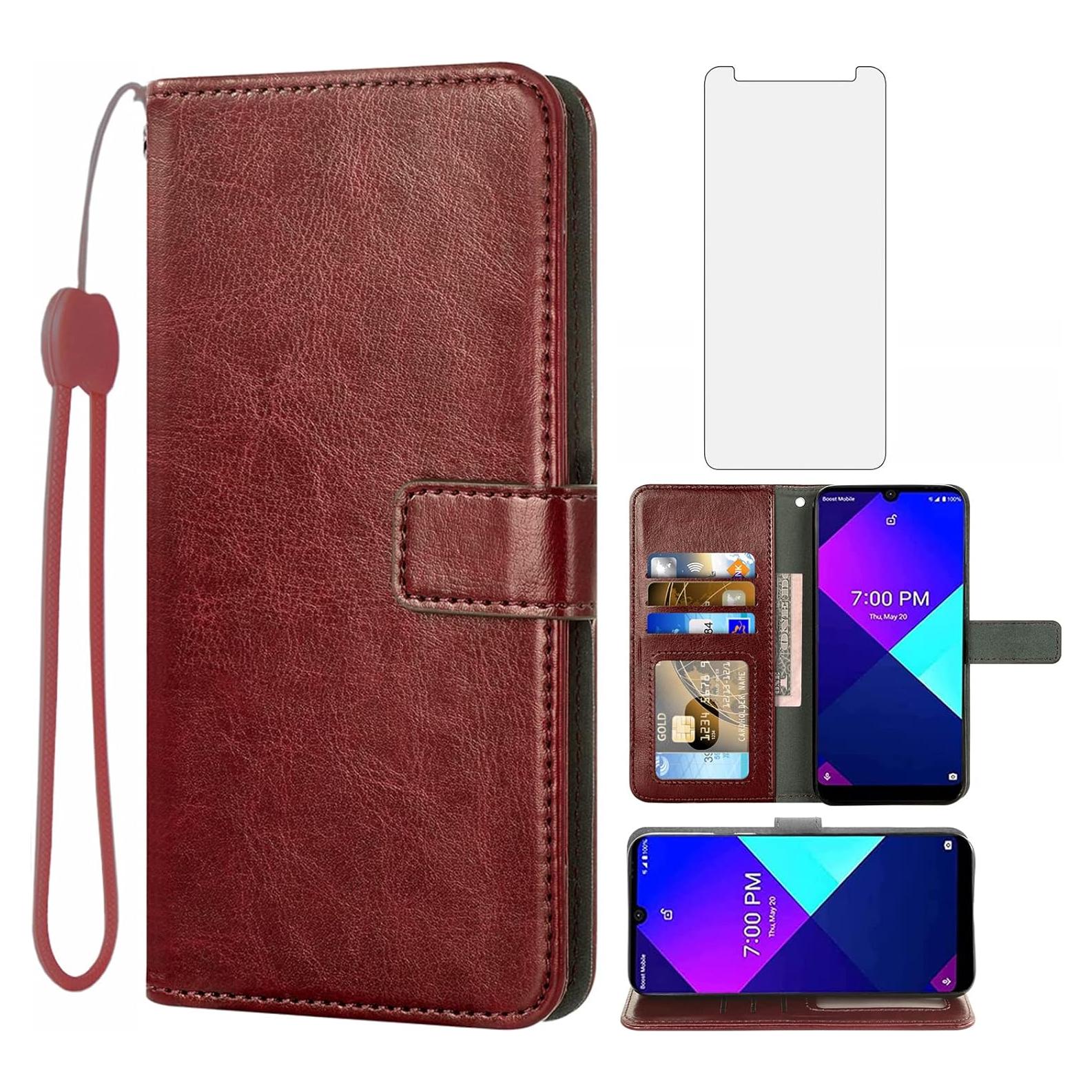 Funda de Cartera Asuwish para Wiko Life 3 con Protector de Pantalla