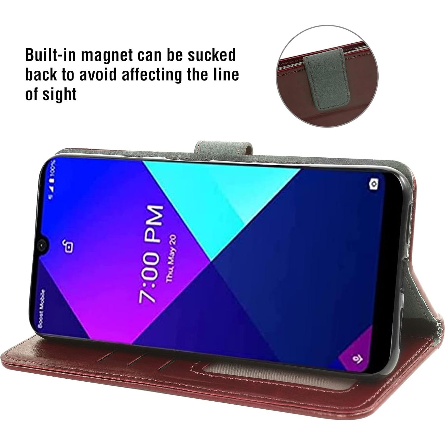 Funda de Cartera Asuwish para Wiko Life 3 con Protector de Pantalla