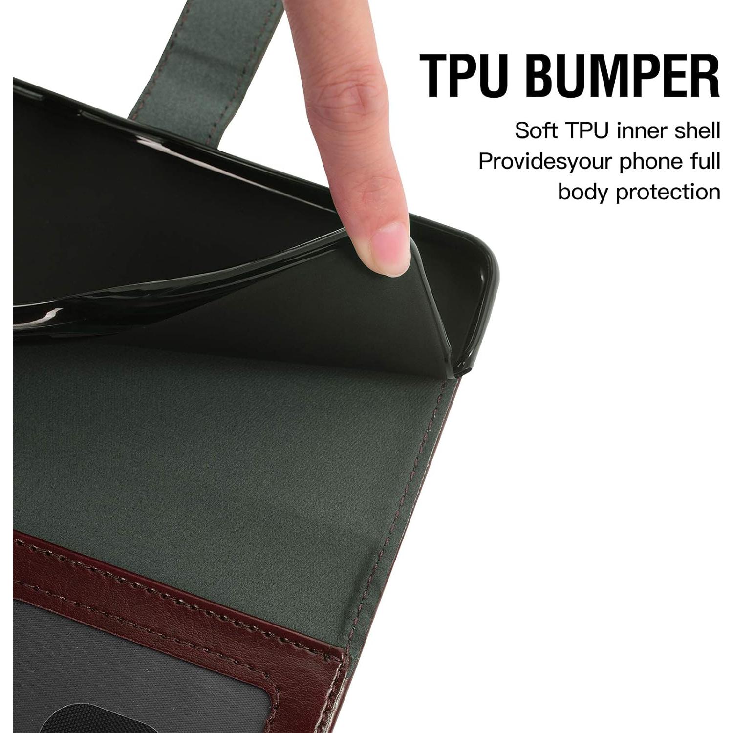 Funda de Cartera Asuwish para Wiko Life 3 con Protector de Pantalla