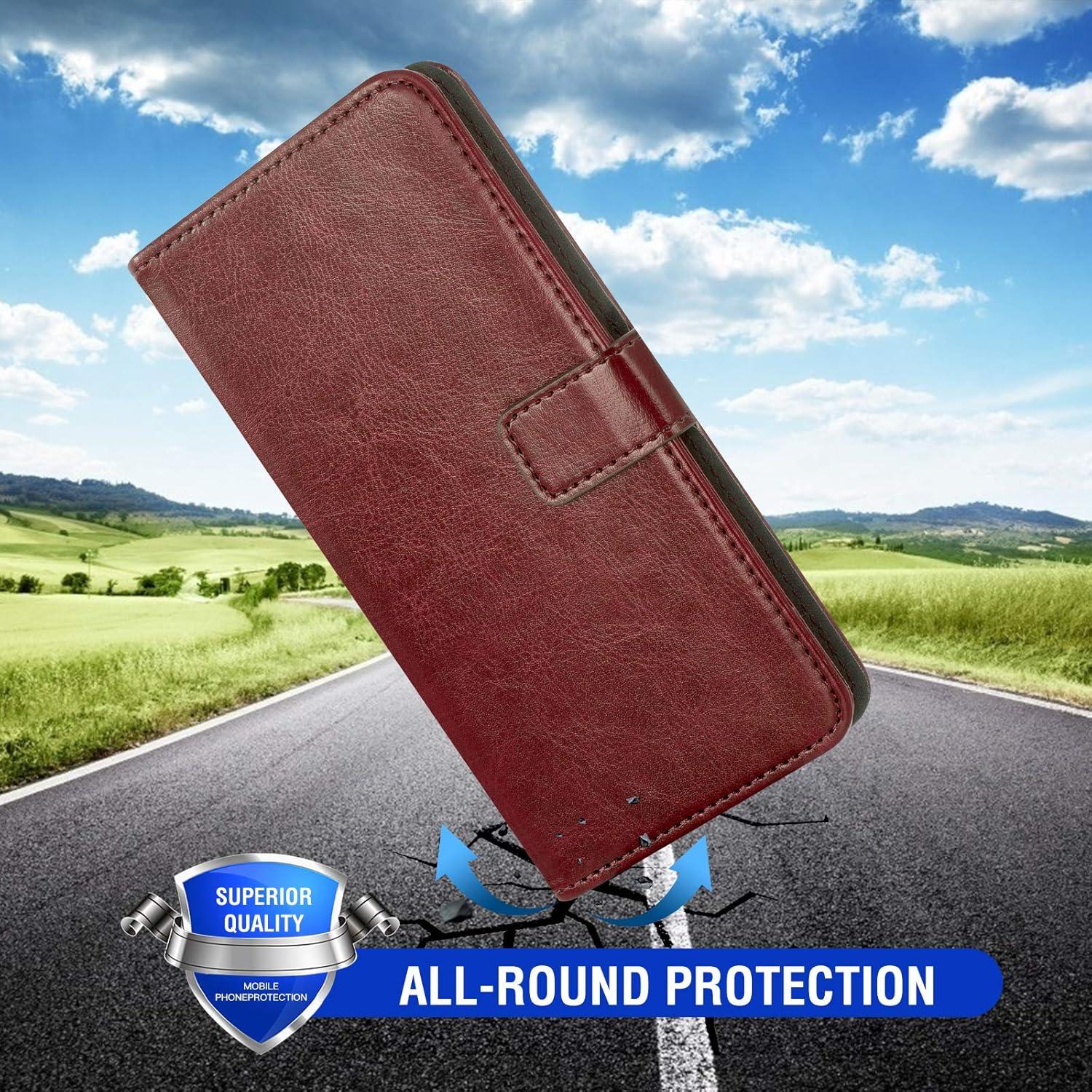 Funda de Cartera Asuwish para Wiko Life 3 con Protector de Pantalla