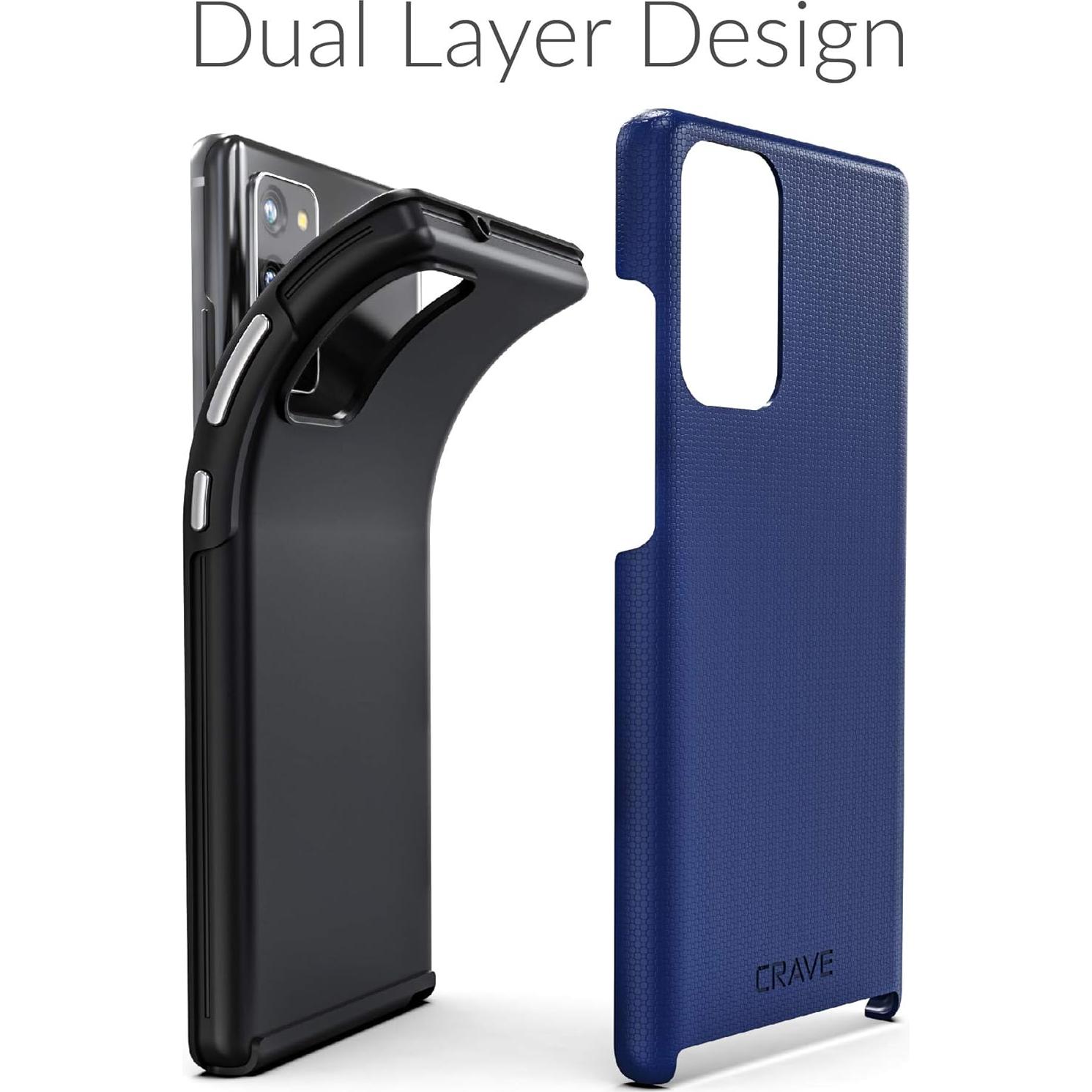 Funda Crave Dual Guard para Samsung Galaxy Note 20 - Marino